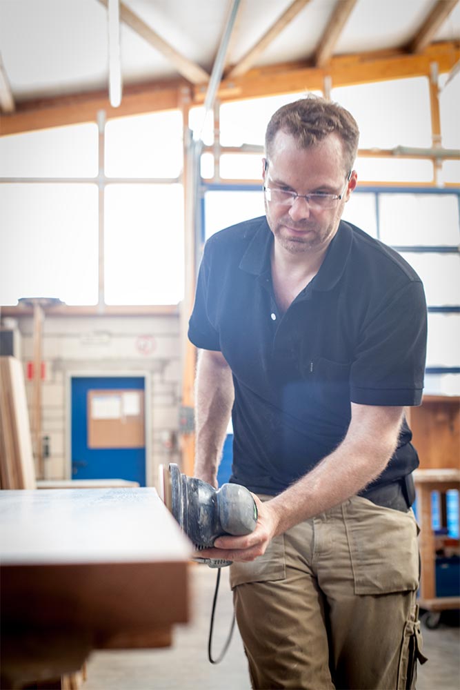 Markus Huppertz bei der Arbeit